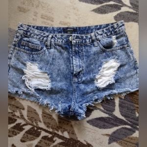 Ripped Y2K Denim Shorts
